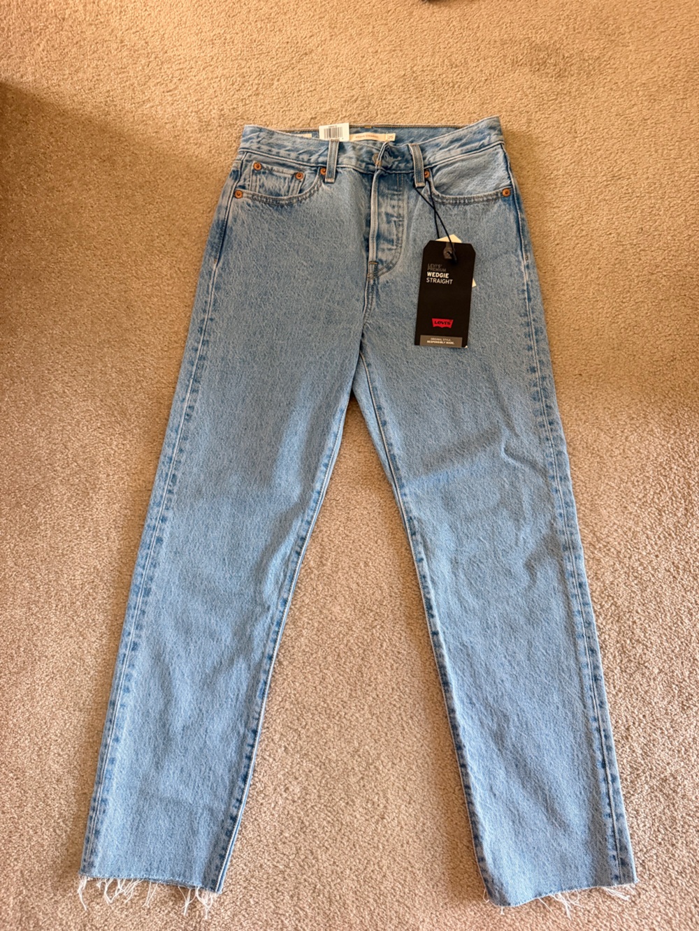 Levi's Light Blue Wedgie Straight Jeans